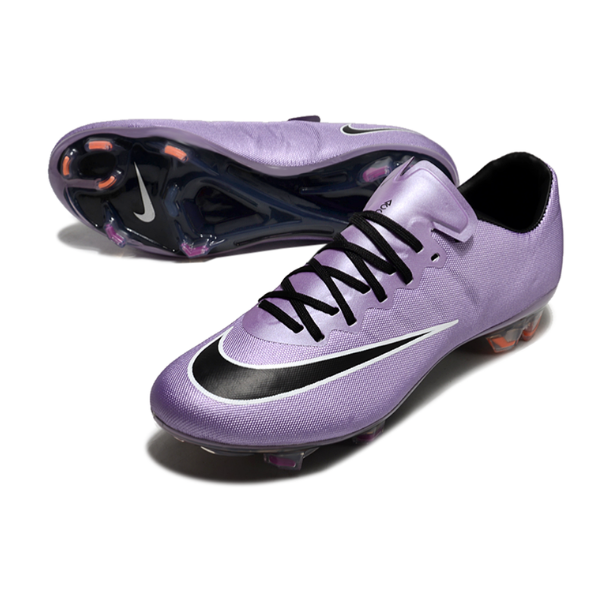 Botas de fútbol Nike Air Zoom Mercurial Vapor 10 Elite para terreno firme, color morado