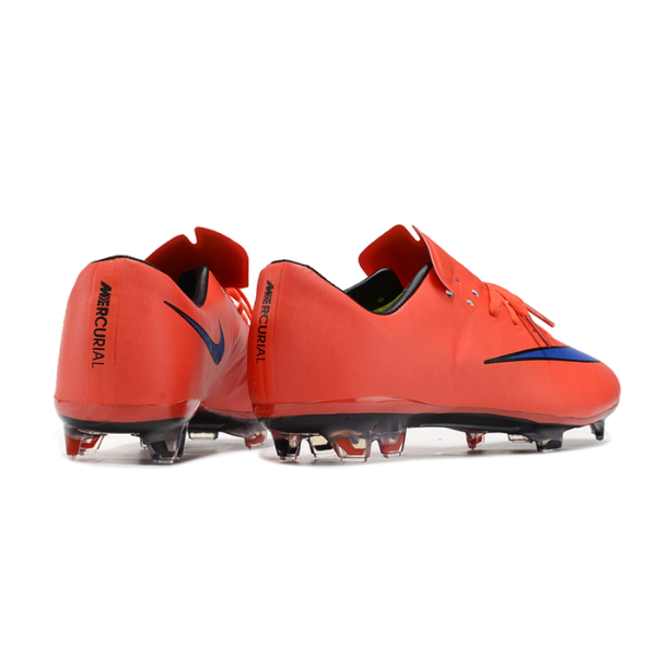 Botas de fútbol Nike Air Zoom Mercurial Vapor 10 Elite FG para terreno firme, color rojo y azul