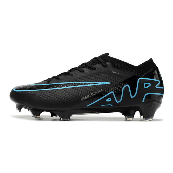 Nike Zoom Mercurial Vapor 15 Elite Black and Blue Firm Ground FG Football Boot