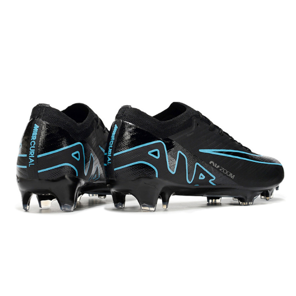 Nike Zoom Mercurial Vapor 15 Elite Black and Blue Firm Ground FG Football Boot