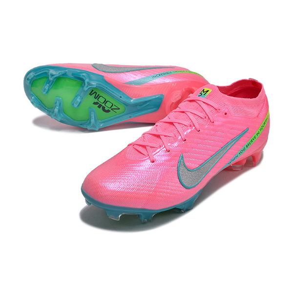 Nike Zoom Mercurial Vapor 15 Elite Pink and Blue Firm Ground FG Football Boot