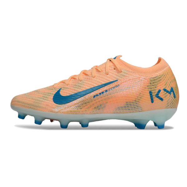 Botas de fútbol Nike Air Zoom Mercurial Vapor 16 Elite Mbappé para niños, color naranja, para césped artificial AG