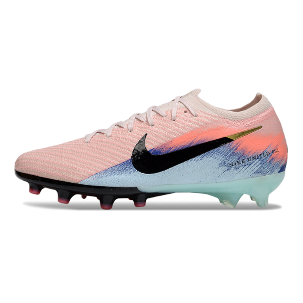 Botas de fútbol Nike Air Zoom Mercurial Vapor 16 Elite para niños, paquete femenino United, para terreno artificial AG