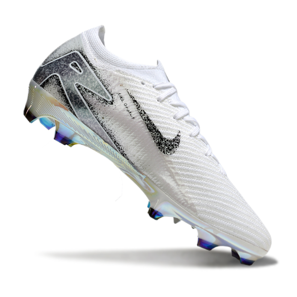 Nike Air Zoom Mercurial Vapor 16 Elite White and Gray Firm Ground FG Football Boot