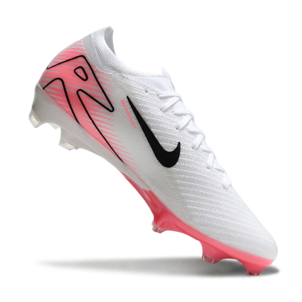 Nike Air Zoom Mercurial Vapor 16 Elite White and Light Pink Firm Ground FG Football Boot