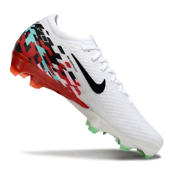 Nike Air Zoom Mercurial Vapor 16 Elite White and Red Firm Ground FG Football Boot