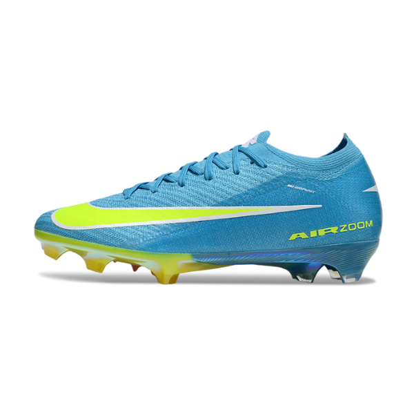 Nike Air Zoom Mercurial Vapor 16 Elite Light Blue and Yellow Firm Ground FG Football Boot