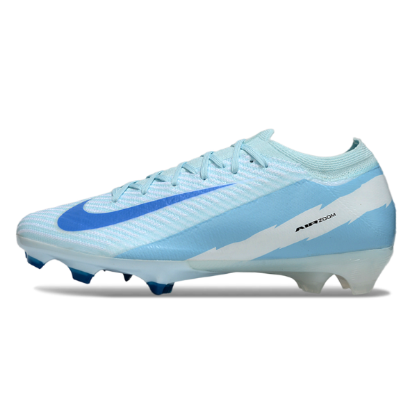 Botas de fútbol Nike Air Zoom Mercurial Vapor 16 Elite azul claro para terreno firme FG