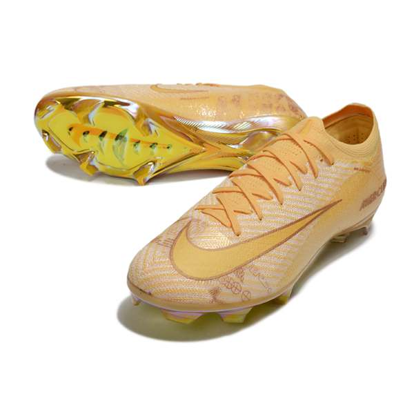 Botas de fútbol Nike Air Zoom Mercurial Vapor 16 Elite Gold para terreno firme FG