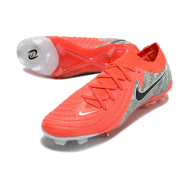 Nike Phantom GX2 Elite Red and Gray Firm Ground FG Football Boot