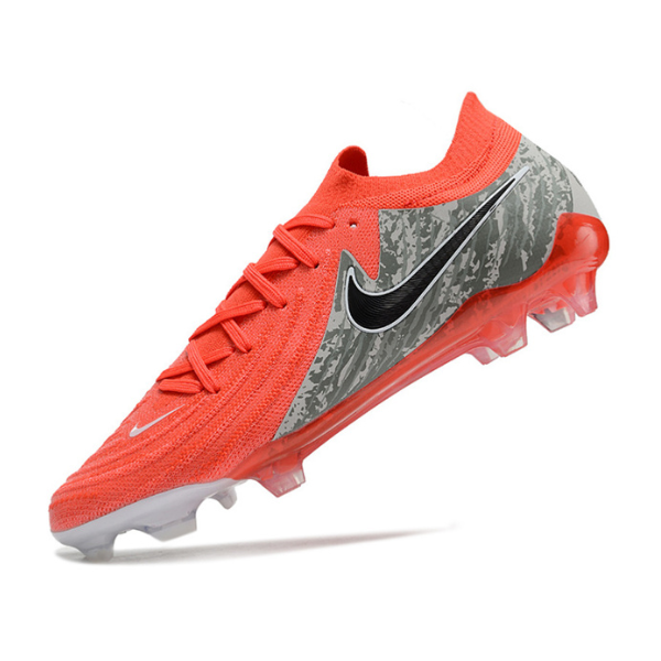 Nike Phantom GX2 Elite Red and Gray Firm Ground FG Football Boot