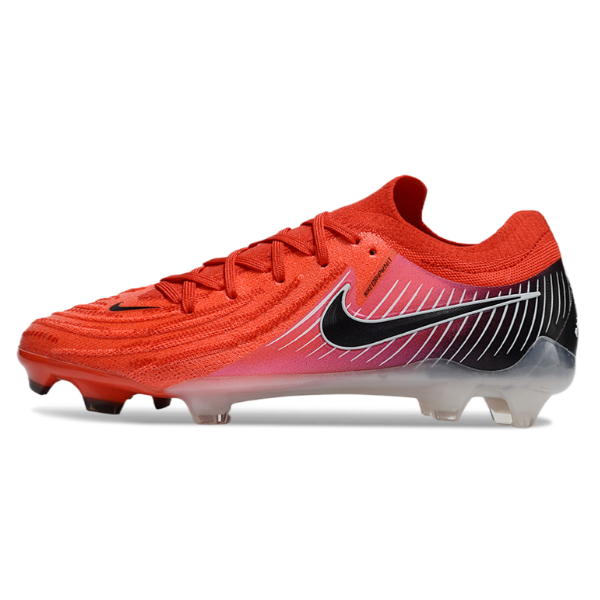 Botas de fútbol Nike Phantom GX2 Elite FG para terreno firme, color rojo y negro