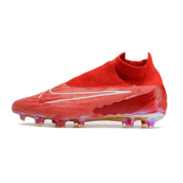 Botas de fútbol Nike Phantom GX Elite DF rojas para terreno firme FG