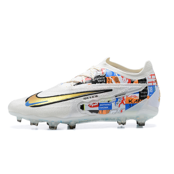 Botas de fútbol Nike Phantom GX Elite FG para terreno firme, color blanco
