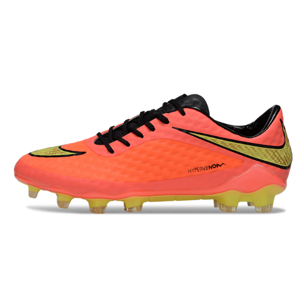 Botas de fútbol Nike Phantom Hypervenom Elite naranja para terreno firme FG para niños