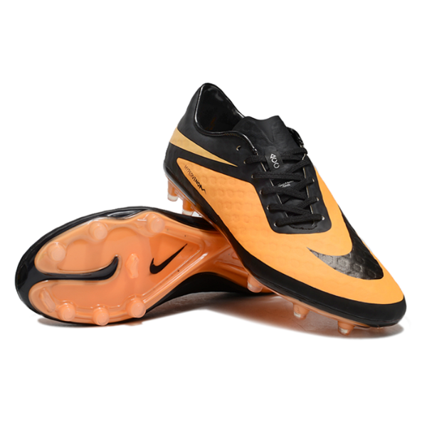 Nike Phantom Hypervenom Elite Black and Orange Firm Ground FG Football Boot