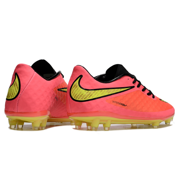 Nike Phantom Hypervenom Elite Pink and Green Firm Ground FG Football Boot