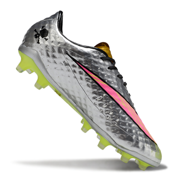 Nike Phantom Hypervenom Elite Gray Gold and Pink Firm Ground FG Football Boot