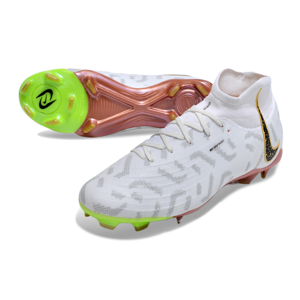 Botas de fútbol Nike Phantom Luna FG para terreno firme, color blanco