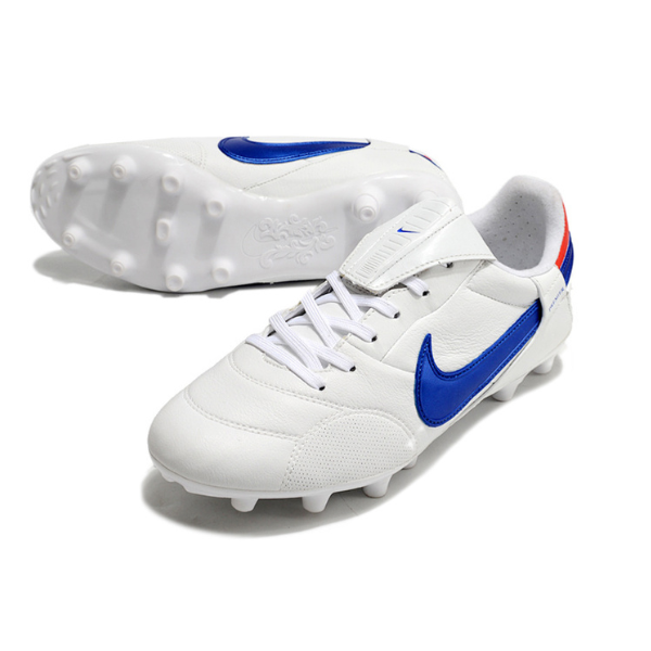 Nike Premier 3 White and Blue Firm Ground FG Football Boot