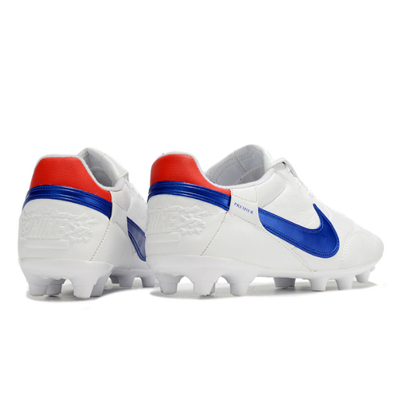 Nike Premier 3 White and Blue Firm Ground FG Football Boot