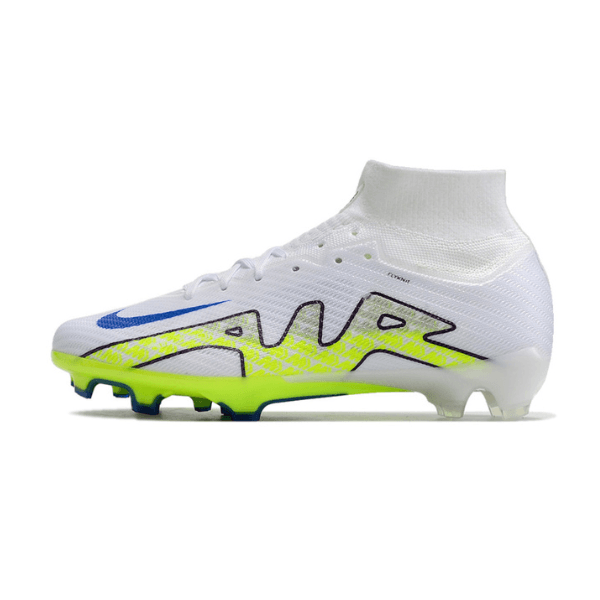 Nike Zoom Mercurial Superfly 9 Elite White and Green Firm Ground FG Football Boot