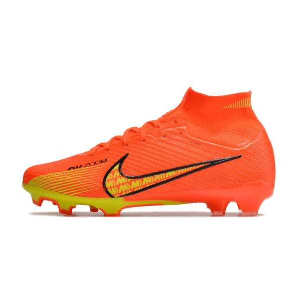 Nike Zoom Mercurial Superfly 9 Elite Orange and Yellow Firm Ground FG Football Boot