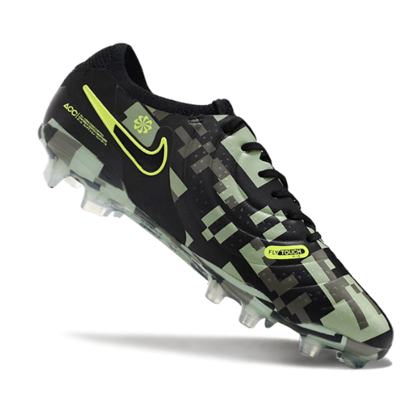 Nike Tiempo 10 Legend Elite Camouflage Green Firm Ground FG Football Boot