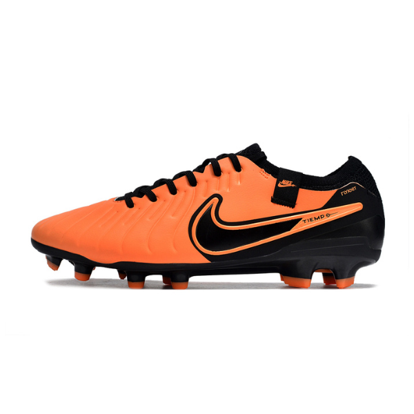 Nike Tiempo 10 Legend Elite Orange and Black Firm Ground FG Football Boot