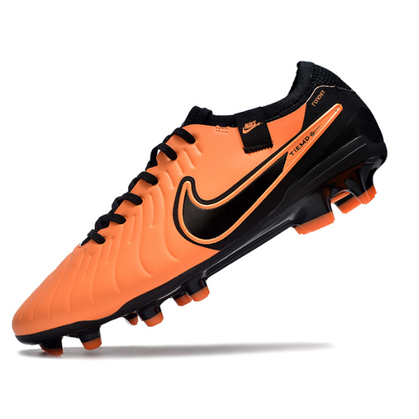 Nike Tiempo 10 Legend Elite Orange and Black Firm Ground FG Football Boot