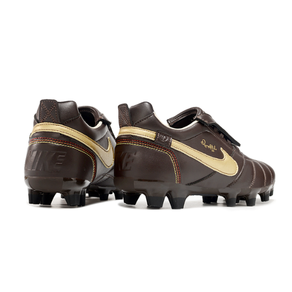 Nike Tiempo R10 Legend Elite Brown and Gold Tongue Firm Ground FG Football Boot