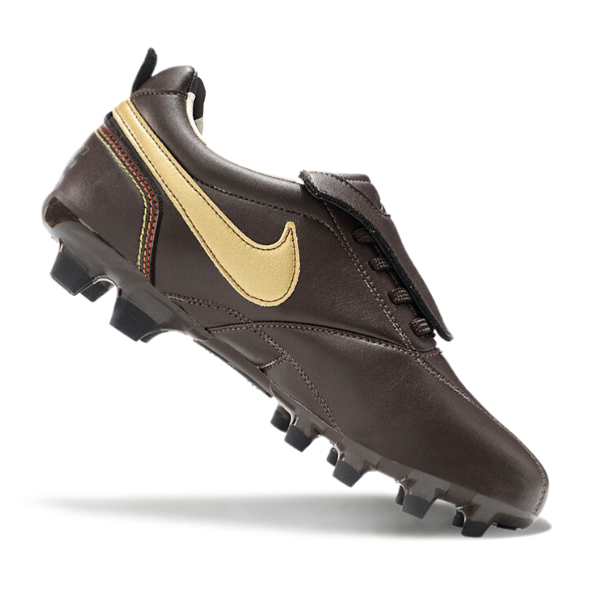 Nike Tiempo R10 Legend Elite Brown and Gold Tongue Firm Ground FG Football Boot