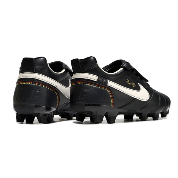 Nike Tiempo R10 Legend Elite Black and White Firm Ground FG Football Boot