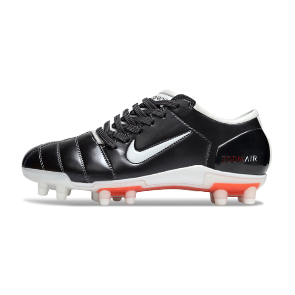 Botas de fútbol Nike Total 90 III FG para terreno firme, color negro y rojo