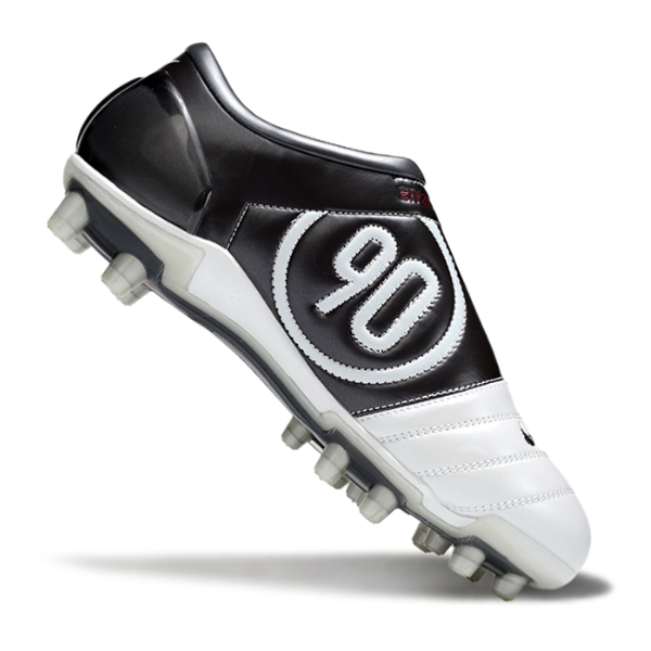 Botas de fútbol Nike Total 90 III FG para terreno firme, color blanco y negro