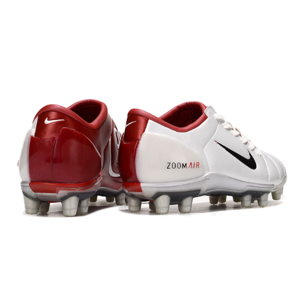 Nike Total 90 III White and Red Firm Ground FG Football Boot