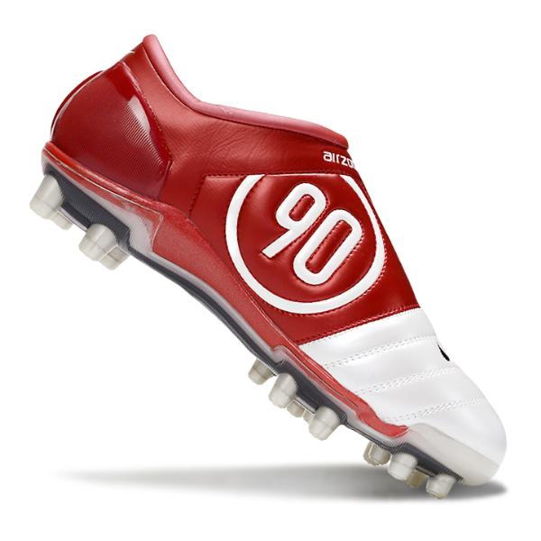 Nike Total 90 III White and Red Firm Ground FG Football Boot