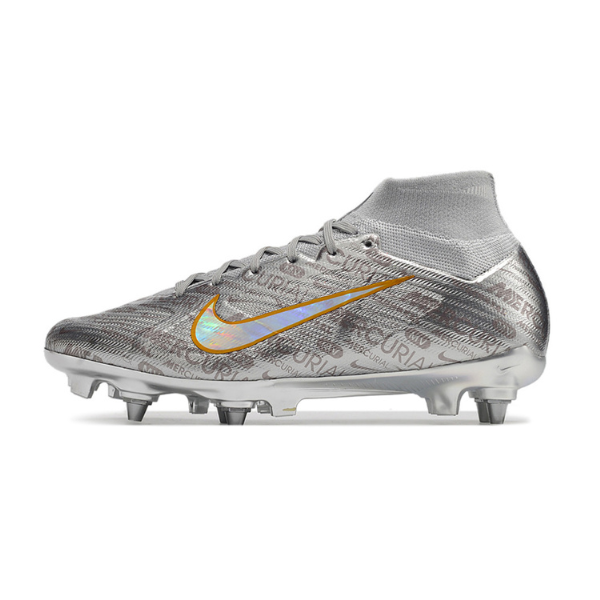 Botas de fútbol Nike Zoom Mercurial Superfly 9 Elite Silver Mixed Studs SG