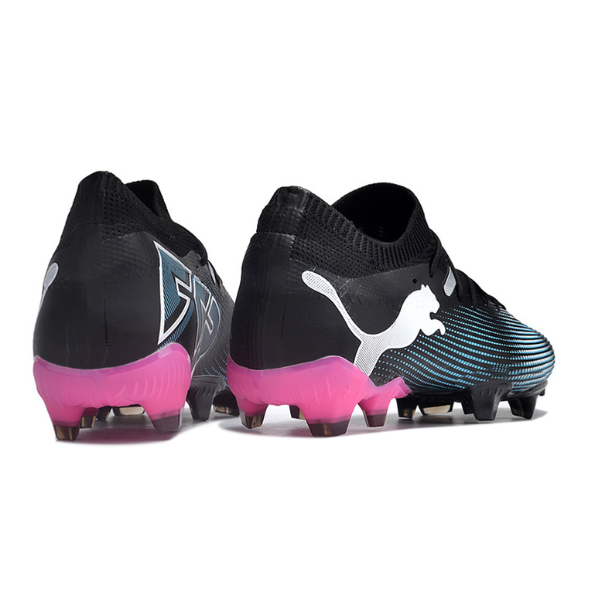 Puma Future 7 Black Light Blue and Pink Firm Ground FG Football Boot