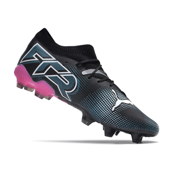 Puma Future 7 Black Light Blue and Pink Firm Ground FG Football Boot