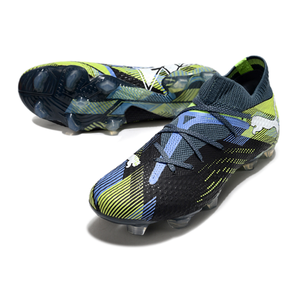 Puma Future 7 Black and Green Firm Ground FG Football Boot