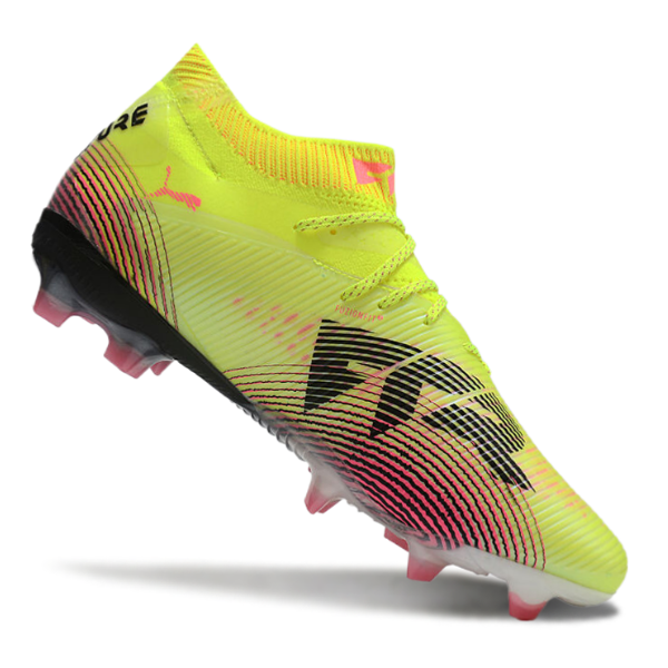 Puma Future 8 Yellow and Pink Firm Ground FG Football Boot