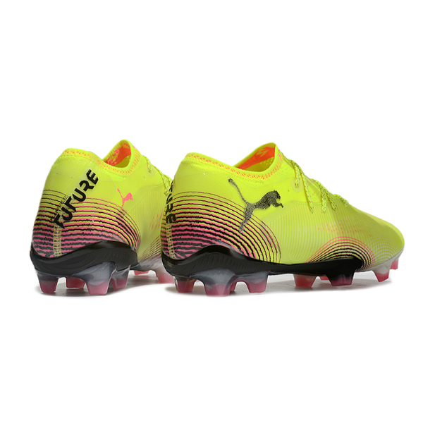 Puma Future 8 Low Yellow and Pink Firm Ground FG Football Boot