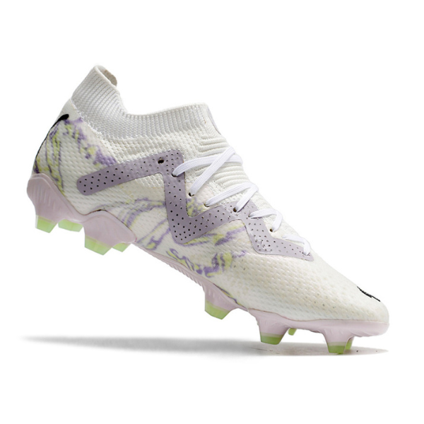 Botas de fútbol Puma Future Ultimate Brilliance Pack FG para terreno firme, color blanco y negro
