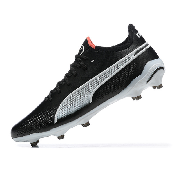 Puma King Ultimate Black White and Orange Firm Ground FG Football Boot