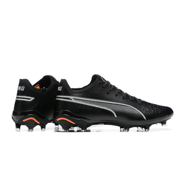 Puma King Ultimate Black and Orange Firm Ground FG Football Boot