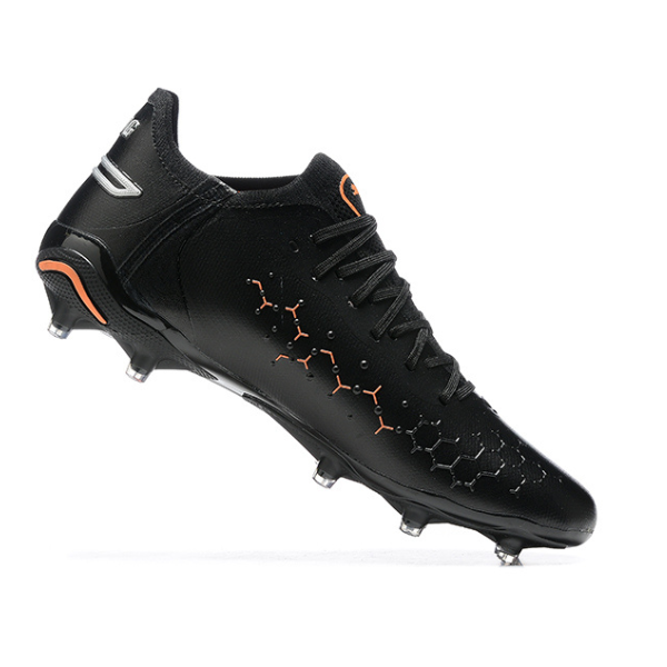 Puma King Ultimate Black and Orange Firm Ground FG Football Boot