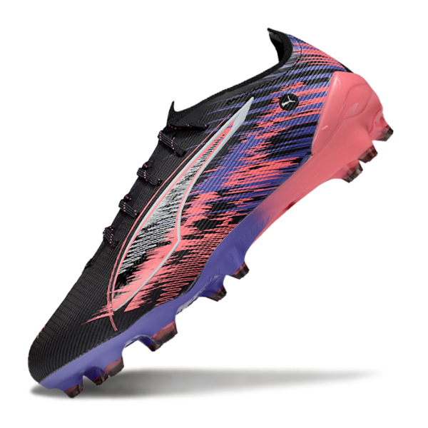 Botas de fútbol Puma Ultra 5 Carbon FG Fórmula 1, color blanco y negro, para terreno firme