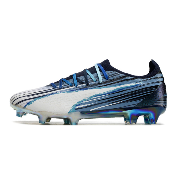 Botas de fútbol Puma Ultra Ultimate Elements Pack Firm Ground FG en blanco y negro