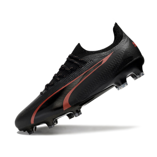 Puma Ultra Ultimate Black and Red Firm Ground FG Football Boot